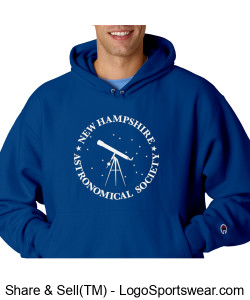 14.  Hooded Champion Sweatshirt  - Large Logo Design Zoom